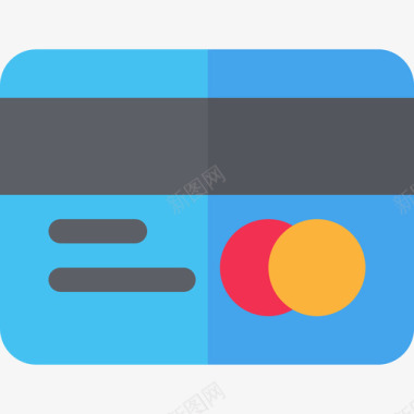 信用卡用户界面5扁平图标图标
