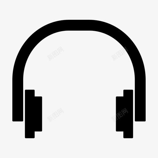 耳机听觉ios网络用户界面标志符号图标svg_新图网 https://ixintu.com ios网络用户界面标志符号 听觉 耳机