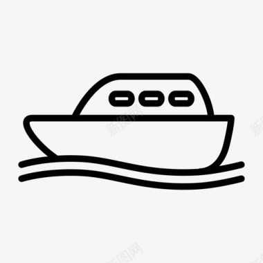 船游艇汽车图标图标