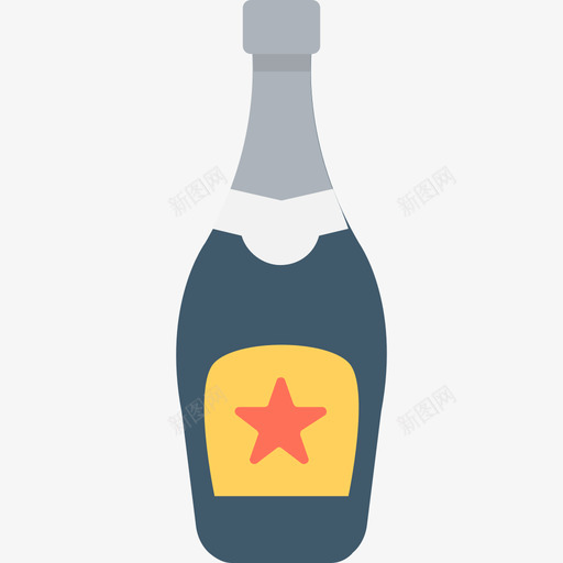 香槟派对和庆祝平淡图标svg_新图网 https://ixintu.com 平淡 派对和庆祝 香槟