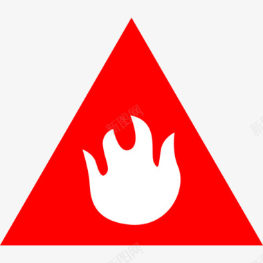 火灾能源环境5平坦图标图标