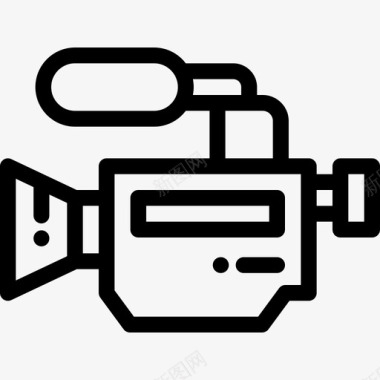 摄像机电影5线性图标图标