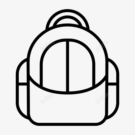 背包包手提图标svg_新图网 https://ixintu.com 包 学校 手提 背包 背包线 行李