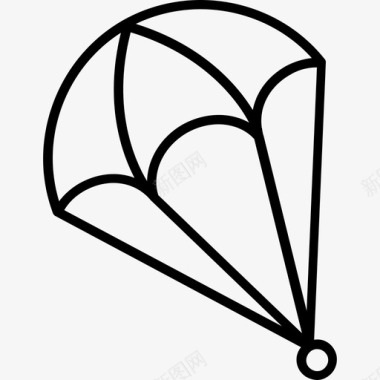 降落伞冒险3直线型图标图标