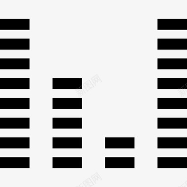 均衡器摇滚乐8线性图标图标
