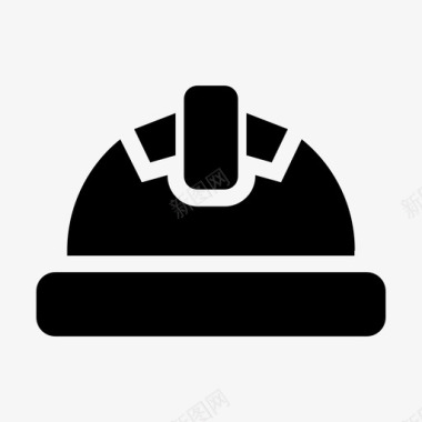 头盔安全帽工人图标图标
