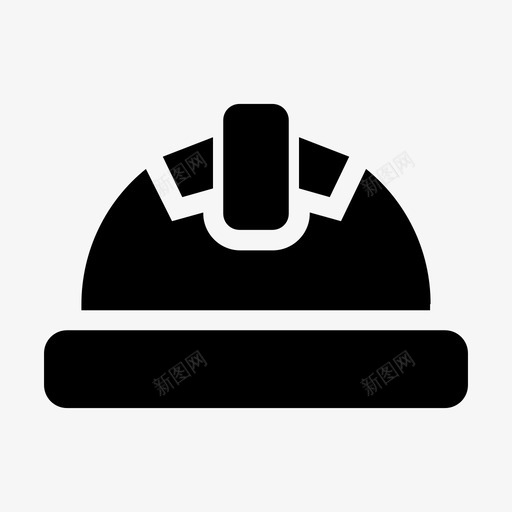 头盔安全帽工人图标svg_新图网 https://ixintu.com 劳工标志 头盔 安全帽 工人