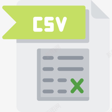 Csv文件文件夹4平面图标图标