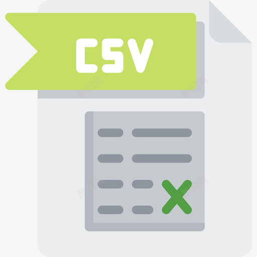 Csv文件文件夹4平面图标svg_新图网 https://ixintu.com Csv 平面 文件文件夹4