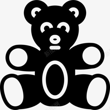 泰迪熊玩具15填充图标图标