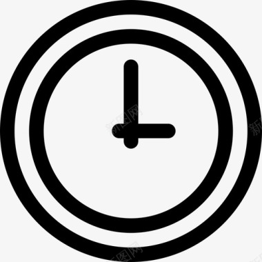 时钟电子16线性图标图标