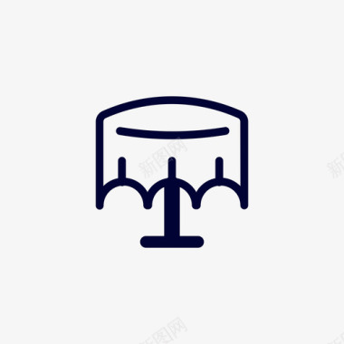家具_餐桌椅图标