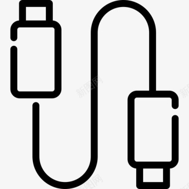 线状电子物品电线图标图标