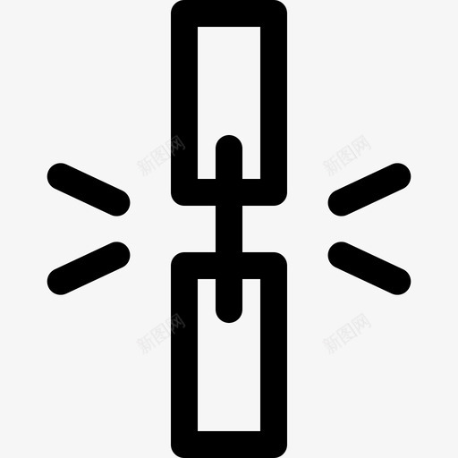 链条钥匙和锁3线性图标svg_新图网 https://ixintu.com 线性 钥匙和锁3 链条