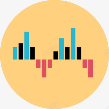 条形图搜索引擎优化和营销6扁平图标图标