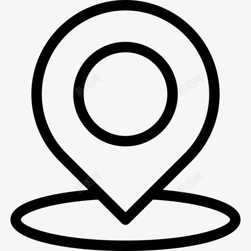 销地图位置线性图标svg_新图网 https://ixintu.com 地图位置 线性 销