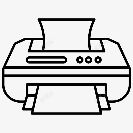 打印机设备文件图标svg_新图网 https://ixintu.com 打印 打印机 文件 纸张 设备