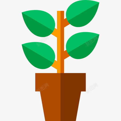植物自然16平坦图标svg_新图网 https://ixintu.com 平坦 植物 自然16