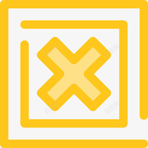 取消分级验证符号4黄色图标svg_新图网 https://ixintu.com 分级验证符号4 取消 黄色