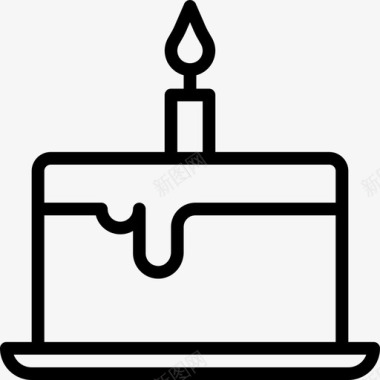 生日蛋糕派对28直系图标图标