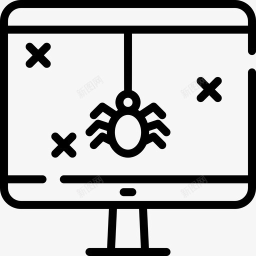 病毒网络安全线性图标svg_新图网 https://ixintu.com 病毒 线性 网络安全