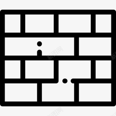 砖墙安全23直线图标图标