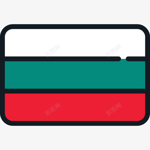 保加利亚国旗系列4圆形矩形图标svg_新图网 https://ixintu.com 保加利亚 国旗系列4 圆形矩形