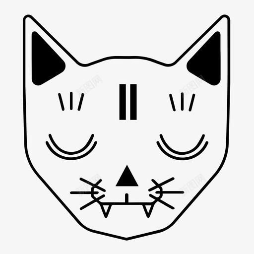 神秘猫炼金术魔法图标svg_新图网 https://ixintu.com 炼金术 神秘 神秘猫 魔法