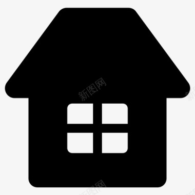 住宅物业庇护所图标图标