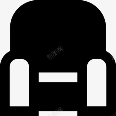 扶手椅2户实心图标图标