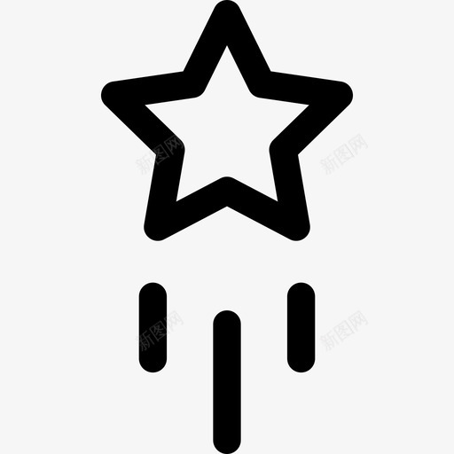 星星创作过程16线性图标svg_新图网 https://ixintu.com 创作过程16 星星 线性