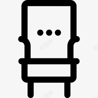 椅子家具1832px线图标图标