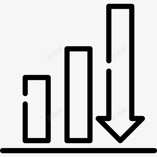 损失图表3线性图标svg_新图网 https://ixintu.com 图表3 损失 线性