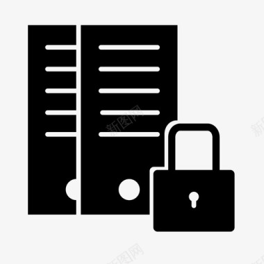 数据库保护备份锁图标图标