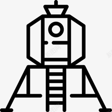 着陆器宇宙22直线图标图标