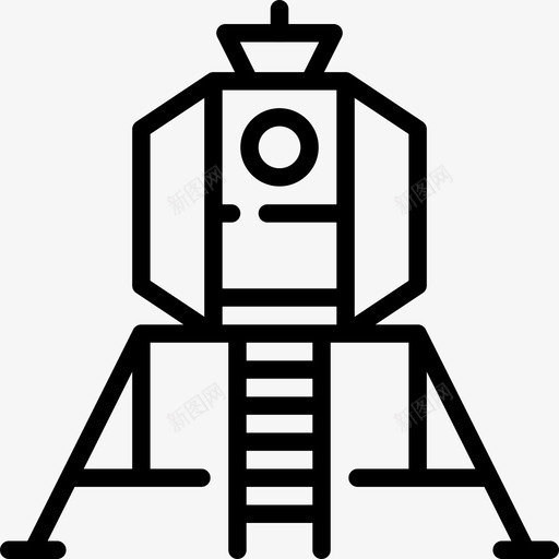 着陆器宇宙22直线图标svg_新图网 https://ixintu.com 宇宙22 直线 着陆器