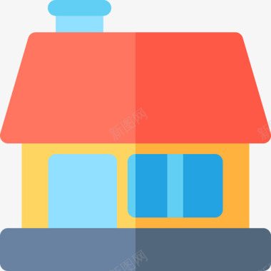 房屋房屋类型8平房图标图标