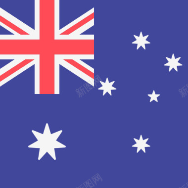 澳大利亚国际旗帜4方形图标图标