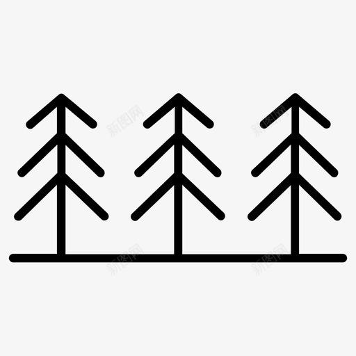森林自然松树图标svg_新图网 https://ixintu.com 天然林 天然树叶生态园林 松树 树木 森林 植物 自然