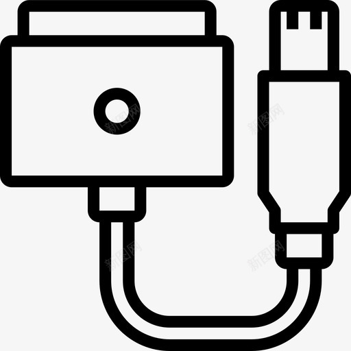 Magsafe2线性电缆连接器图标svg_新图网 https://ixintu.com 2线性电缆连接器 Magsafe