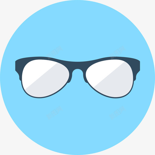 眼镜项目管理2圆形图标svg_新图网 https://ixintu.com 圆形 眼镜 项目管理2