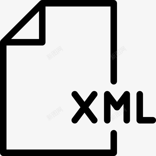 Xml编码2线性图标svg_新图网 https://ixintu.com Xml 线性 编码2