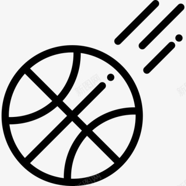 篮球篮球二队直线型图标图标