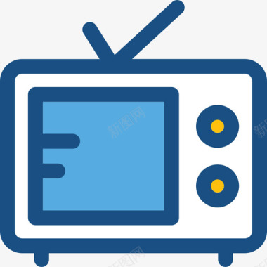 电视网络和通信图标图标