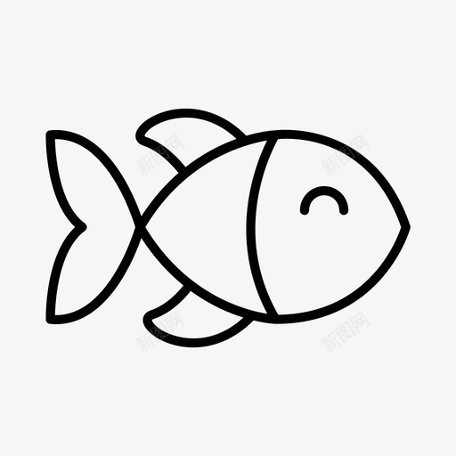 鱼动物水生图标svg_新图网 https://ixintu.com 动物 水生 海洋 海滩 海边 鱼