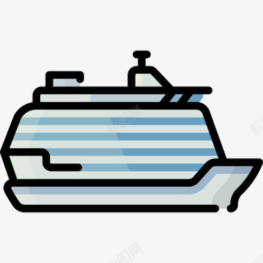 克鲁西埃航海2线性颜色图标图标
