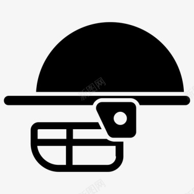 板球头盔头饰球员装备图标图标