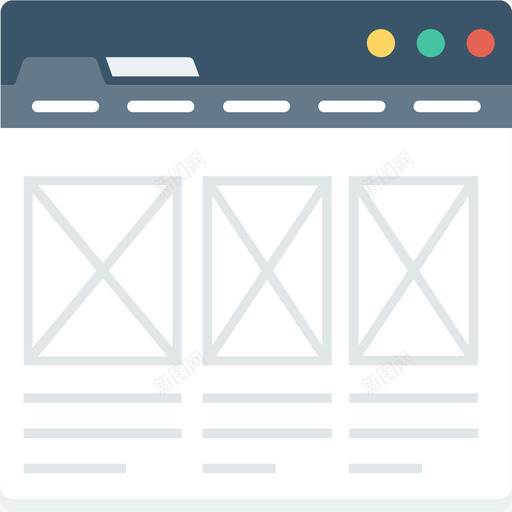 浏览器网页开发用户界面3平面图标svg_新图网 https://ixintu.com 平面 浏览器 网页设计开发用户界面3