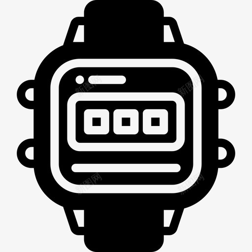 手表复古科技3填充图标svg_新图网 https://ixintu.com 填充 复古科技3 手表