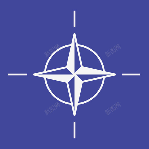 北约国际旗帜4方形图标svg_新图网 https://ixintu.com 北约 国际旗帜4 方形